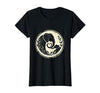 Mademark Elephant Mom and Baby Trunk Touch Illustration T-Shirt - Women - size chart