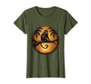 Mademark Monkey Silhouette Tropical Sunset Graphic T-Shirt - Women - size chart