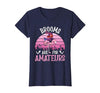 Brooms Are For Amateurs – Halloween Witch Gift Brooms are for Amateurs – Spooky Halloween Flamingo T-Shirt - size chart