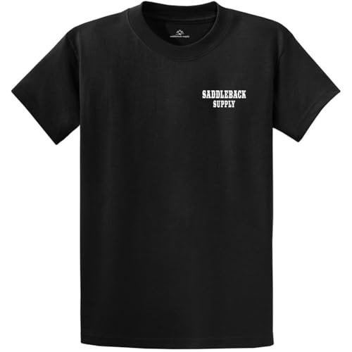 Saddleback Supply Men's Horse with No Name Heavy Tees - size chart