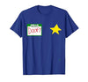halloween costumes by Jean Olivier Funny Halloween Officer tee - doofy Costume Halloween T-Shirt - size chart