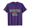 Monster Truth Wear Monsters are Real Horror Spooky Scary Halloween T-Shirt - size chart