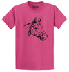 Comical Shirt Horse Graphic Top for Equestrian and Animal Lovers Cotton Tee Adult Youth Tall Men Women - size chart