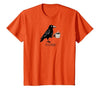 Hello Darkness My Old Friend Crow Coffee Halloween Hello Darkness My Old Friend Crow Coffee Spooky Halloween T-Shirt - size