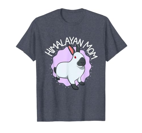 Himalayan Rabbit Mom T-Shirt — design detail