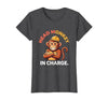 Mademark Head Monkey In Charge Circus Boss Design T-Shirt - Women - size chart