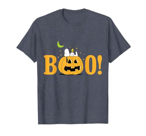Peanuts Halloween Boo Pumpkin T-Shirt - size chart