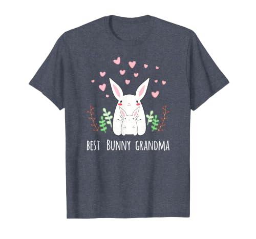 Cute Bunny Grandma Rabbit Grandmother T-Shirt — design detail