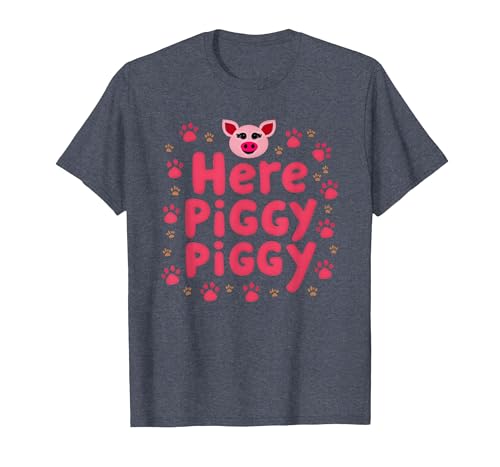 Mademark John Pork's Calling: Here Piggy Piggy Funny Pig Lover Gift T-Shirt - size chart