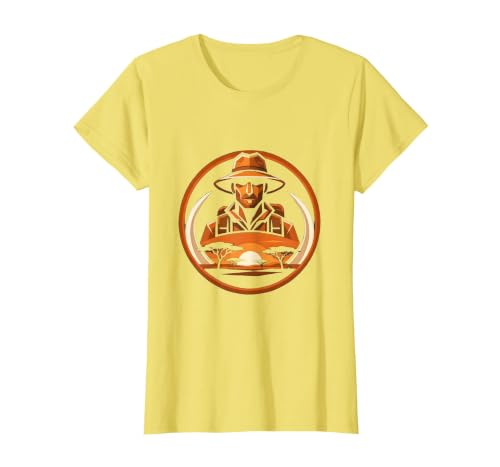 Mademark Safari Explorer Elephant Tusk Graphic Tee T-Shirt - Women - size chart