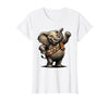 Mademark Land Of The Ivory, Land Of Mine Patriotic Elephant Design T-Shirt - Women - size chart