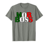 Italian Yeah B Mob Boss Italian Flag 1920s Costume Mafia Party T-Shirt - size chart