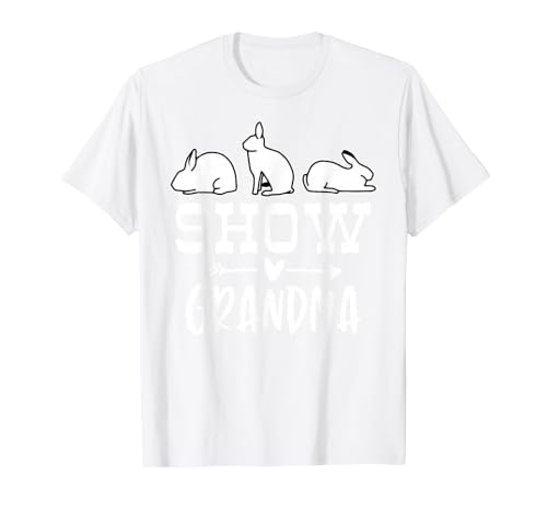 Show Rabbit Grandma T-Shirt — design detail