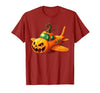 Funny Halloween Airplane Costume for Kid Boy Funny Airplane Pumpkin Pilot Lovers Halloween Mens Boys Kids T-Shirt - size