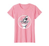 Mademark Shark Bursting Through a Toilet Bowl Graphic T-Shirt - size chart