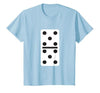 Fun and Easy Halloween Costume T-Shirts - Dominoes Double Five Dominoes Halloween Costume 5 Domino Game T-Shirt - size chart