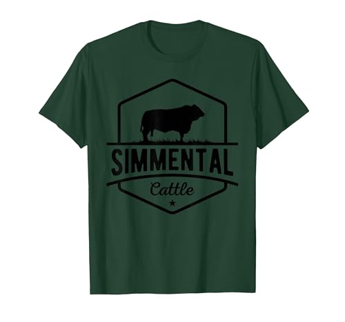 Funny Farmer Gift for Simmental Cattle Cow Farmer - Simmental Cattle T-Shirt - size chart