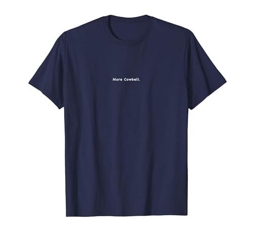 Charming Rebels Co. More Cowbell T-Shirt - size chart