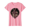 Mademark Witch Hat Black Roses Halloween Women's Design T-Shirt - size chart
