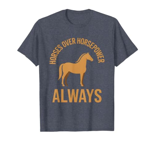 Mademark Horses Over Horsepower Always Equestrian Design T-Shirt - Men - size chart