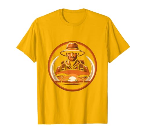 Mademark Safari Explorer Elephant Tusk Graphic Tee T-Shirt - Men - size chart