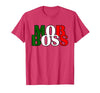 Italian Yeah B Mob Boss Italian Flag 1920s Costume Mafia Party T-Shirt - size chart