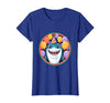 Mademark Birthday Boy Shark Party Hat Balloons Graphic T-Shirt - size chart