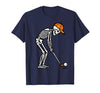 Halloween Tees for Women Men Kids Skeleton Golf Halloween Golfer Costume Dad Mens Boys Kids T-Shirt - size chart