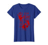InGENIUS Halloween Shirts & Gifts I'm Fine Bloody Hand Blood Stained Splatter Funny Halloween T-Shirt - size chart