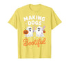 Dog Lover Spooky Grooming Groomer Attire Pet Groomer Funny Halloween Making Dogs Bootiful T-Shirt - size chart
