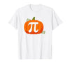 @iteachalgebra Pumpkin Pi Halloween Math Teacher T-Shirt - size chart