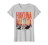 Disney Lion King Hakuna Matata Sunset Fill Trio Logo T-Shirt - size chart