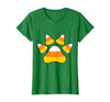 Scary Halloween Tees For Adults and Kids Halloween Candy Corn Paw Print T-Shirt for Animal Lovers T-Shirt - size chart