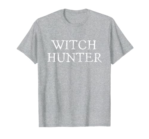 Witch Hunter Halloween Funny Witch Hunter Halloween Costume Easy Lazy T-Shirt - size chart