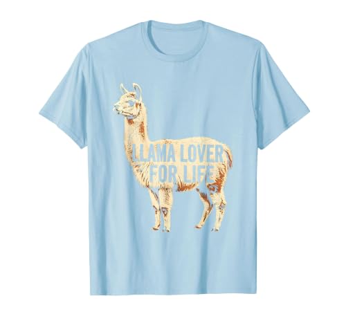Mademark Llama Lover For Life Peru Graphic Design T-Shirt - size chart