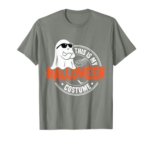 Happy Halloween This Is My Halloween Costume This is My Halloween Costume Funny T-Shirt - size chart
