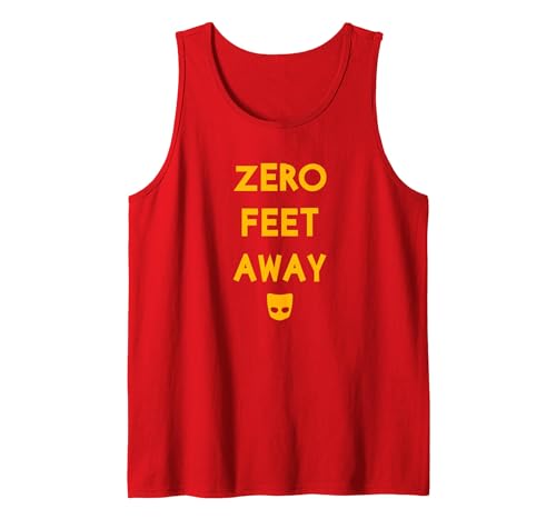 IfYouKnowYouKnow Zero 0 Feet Away Funny Gay Cruising Tank Top - size chart