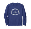 Gene Brown Designs Buffalo Soldiers Collegiate White Combo Long Sleeve T-Shirt - size chart