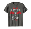 I Put the D in Devil Tees I Put the D in Devil Funny Halloween Matching Couple T-Shirt - size chart
