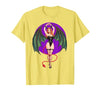 Classic Vintage Pin-Up Sexy Girl by YUX Sexy Succubus Monster Halloween Hand Heart Pin-Up Girl Devil T-Shirt - size chart