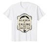 Alaska is Calling and I Must Go Mountains Bear T-Shirt - size chart
