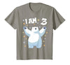 3 years old 3rd birthday Polar Bear Kids 3 Years Old 3 Birthday Polar Bears Boy Girl Polar Bear T-Shirt - size chart