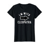 Lazy Last Minute Cleopatra Halloween Costumes Couples Halloween Costume Shirts I'm with Cleopatra T-Shirt - size chart