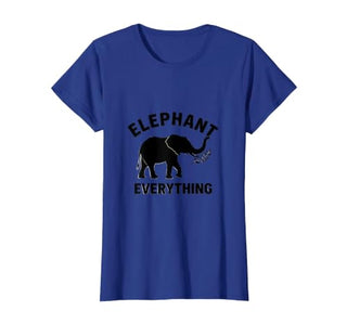 Mademark Elephant Everything Minimalist Animal Lover Design T-Shirt - Women - size chart