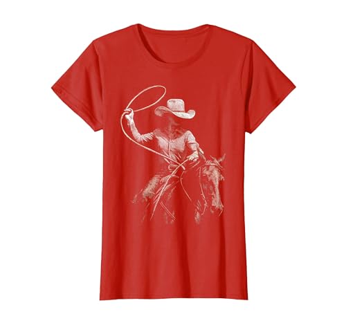 Cowgirl Western Rodeo Rodeo Cowgirl Western Horse T-Shirt - size chart