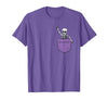 Halloween Shirts Skeleton Costume Men Women Kids Skeleton Pocket Halloween Costume Funny Skull Character T-Shirt - size chart