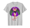 Classic Vintage Pin-Up Sexy Girl by YUX Sexy Succubus Monster Halloween Hand Heart Pin-Up Girl Devil T-Shirt - size chart