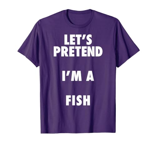 Halloween Costumes MV&SG Fish Halloween Costume, Let's Pretend I'm a Fish Shirt T-Shirt - size chart