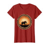 Mademark Elephant Silhouette Glowing Safari Sunset T-Shirt - Women - size chart