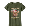 Christian Western Highland Cow Lovers Tees Follow The Word Not The Herd Christian Western Highland Cow T-Shirt - size chart